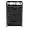 Household Essentials Woven 3 Drawer Chest with Cutout Handles